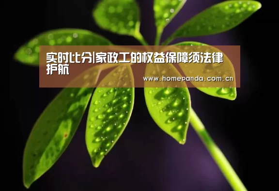 实时比分|家政工的权益保障须法律护航(图2) 熊猫APP